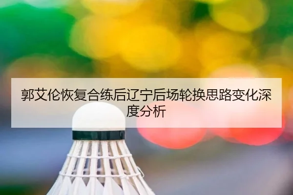 郭艾伦恢复合练后辽宁后场轮换思路变化深度分析